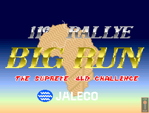 Big Run (11th Rallye version) Title Screen